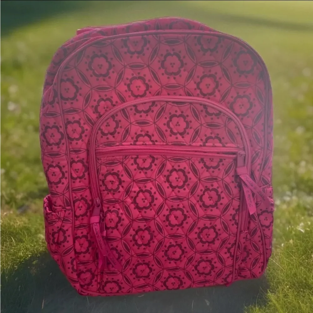 NEW✨Kaddie & Libbie Girls/Ladie's LG‎ Backpack School Bag Quilted Pink Floral
